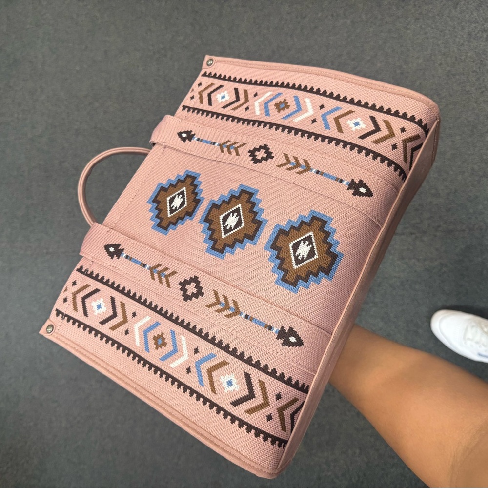 Pink Patterned Tote Bag - Picture 3 of 4